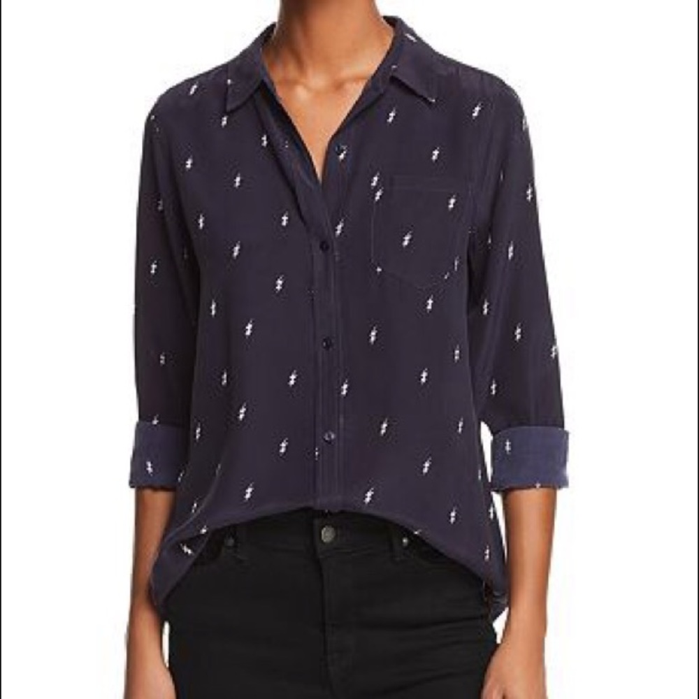 Rails Kate Lightening Navy Shirt size s